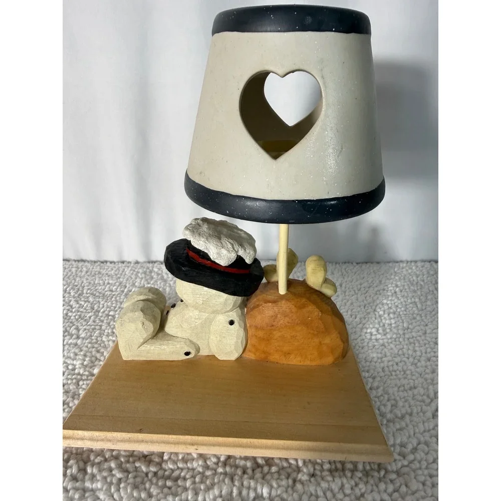 Decorative Snowman Reindeer Tealight Candle Holder‎ Rustic Christmas Decor